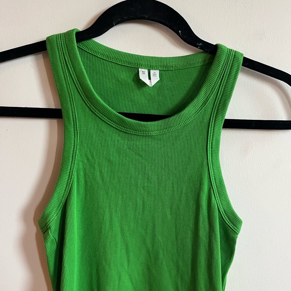 ARKET Racer Green Tank Top - XS - Picture 3 of 6